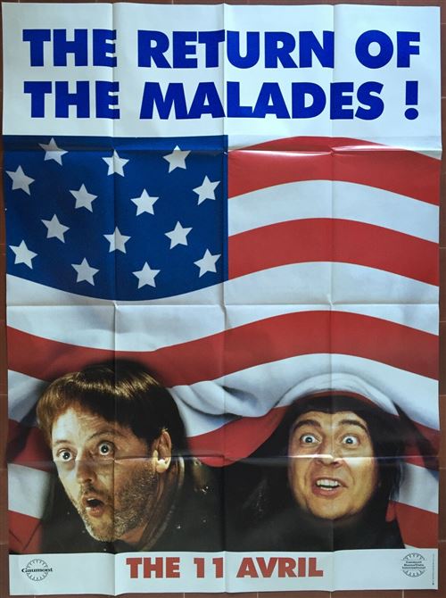 Affiche de Cinéma Originale - Les Visiteurs en Amérique - The Return of the Malades - 120x160cm