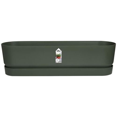 Elho Greenville 70cm Long Trough Outdoor Planter - Leaf Green
