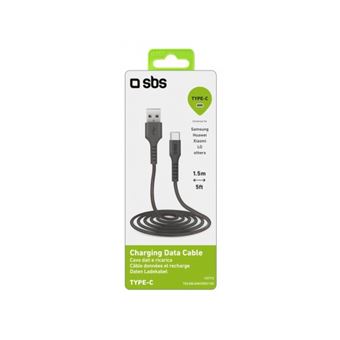 Câble de données SBS USB 2.0 vers USB Type-C 1,5 m Noir