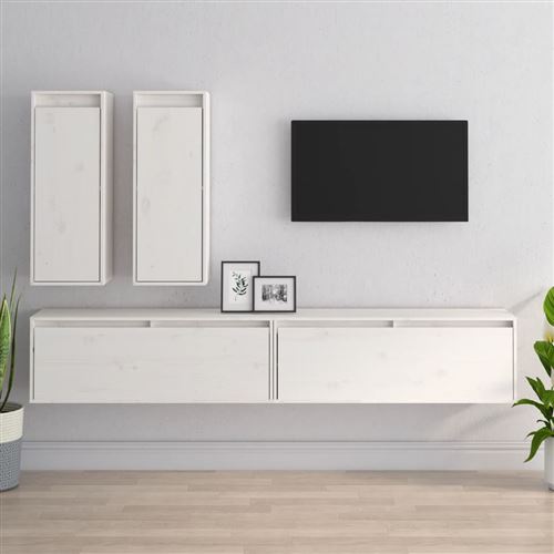 Vidaxl Ensemble De Meubles Tv 4 Pcs - Image 2
