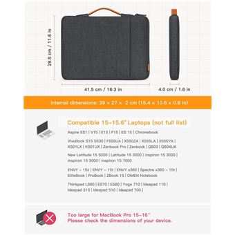 Inateck Housse 15-15,6 Pouces Ordinateur Portable Compatible avec - Main Image