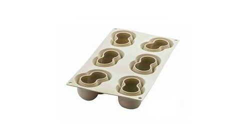 Moule en silicone 6 cerises 3d rosso ciliega - silikomart