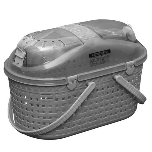 Meilleurs prix pour Iris Ohyama, Panier transport / Caisse 2 poignées & bandoulière Ventilation optimale pour chat, chien, rongeur - Mesh Pet CarryMPC-450, Gris