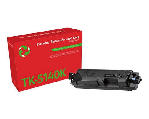 Everyday™ Black Remanufactured Toner by Xerox compatible with Kyocera TK-5140K, Standard capacity