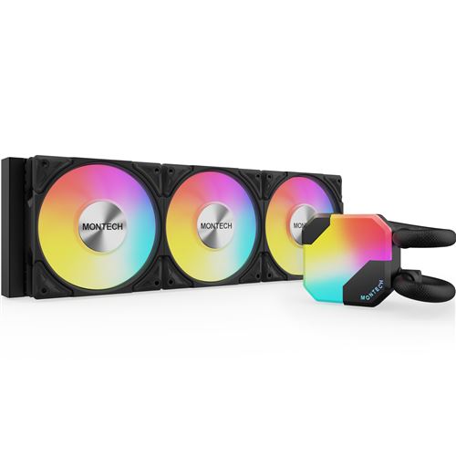 Refrigeration Liquide Montech HyperFlow ARGB 360mm 3 Ventilateurs RGB - Image 3