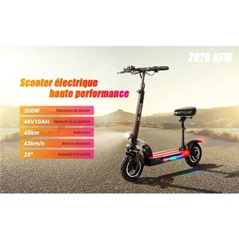 Trottinette Électrique IScooter Antidérapante pour Adulte, Hors
