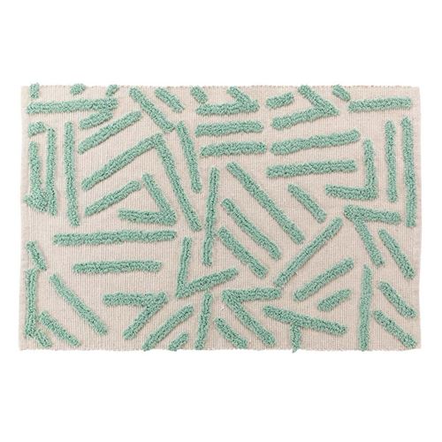 Non Communiqué Vert Tapis Déco Tufté "Athena" 60X90cm Sauge