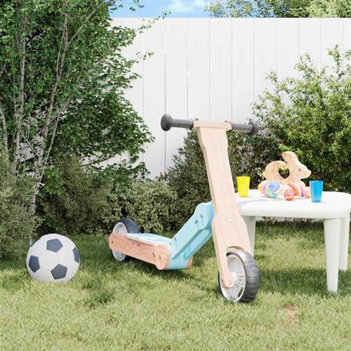 vidaXL Trottinette pour enfants 2-in-1 bleu clair