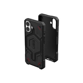 UAG Monarch Pro Kevlar Series - Coque de protection pour téléphone portable - robuste - compatibilité avec MagSafe - polycarbonate, DuPont Kevlar, caoutchouc - noir kevlar - pour Apple iPhone 16 Plus - 1