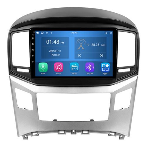 Autoradio RoverOne® Bluetooth CarPlay Android Auto Navigation 4Go RAM 64Go ROM pour Hyundai H1 II 2 TQ 2015-2021
