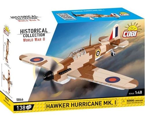 Non Communiqué Cobi 5866 - Avion De Chasse Hawker Hurricane Mk.1 - Jeu De Construction