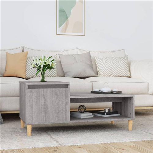 Non Communiqué Gris Table Basse Sonoma 100X50x45 Cm Bois D Ingénierie