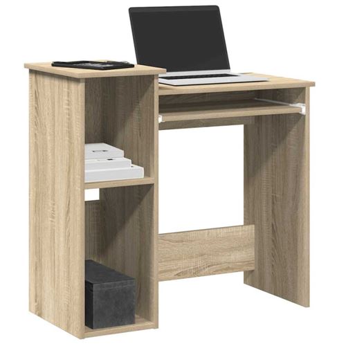 Bureau avec étagères chêne sonoma 84x40x78 cm