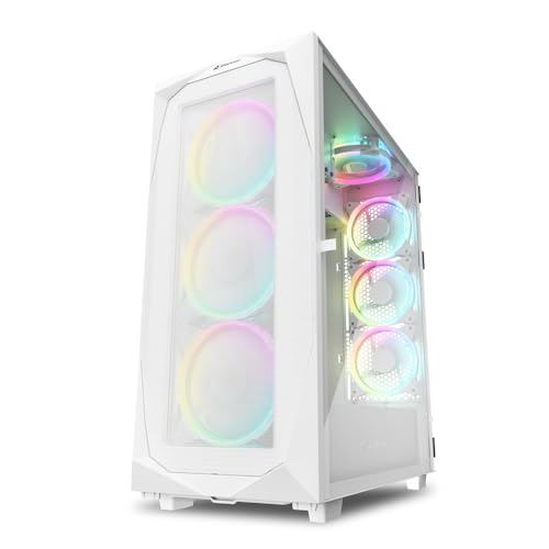 Boîtier moyen tour Sharkoon REV300 Blanc ATX