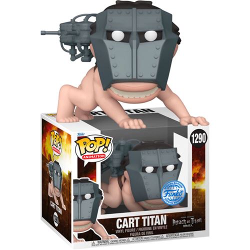 Funko Pop Cart Titan Attack On Titan Specialty Series Exclusive 1290