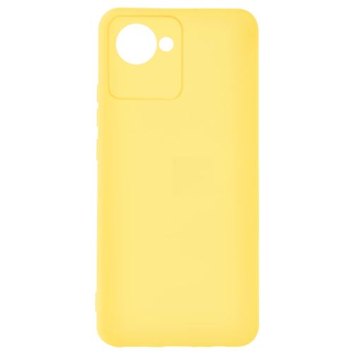 Coque pour Realme C30 Silicone Semi-rigide Finition Soft-touch Avizar jaune