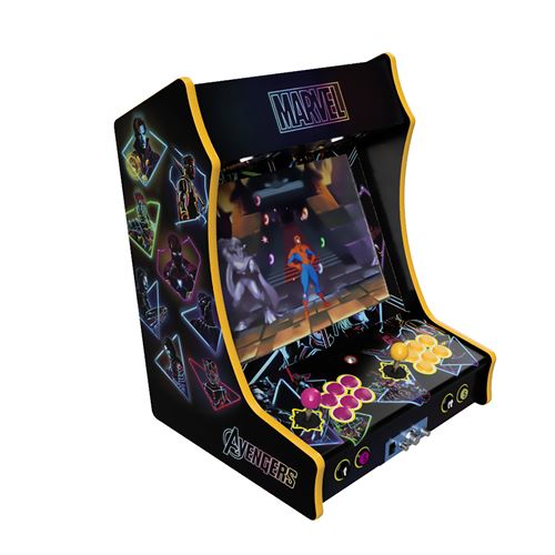 Fabulous Arcade - Borne Arcade Format Bartop Ecran 19 Haut de Gamme Joystiks Boutons SANWA Modéle SYNTH AV