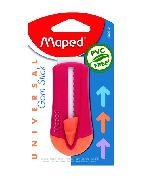 Maped Gom Stick Universal Gomme À Effacer Orange, Rouge 3 Pièce(S)