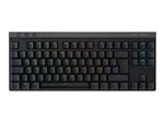 Logitech G515 - Clavier - LIGHTSPEED - TKL - backlit - sans fil - 2.4 GHz, Bluetooth, USB - QWERTZ - Suisse - commutateur : GL Tactile - noir