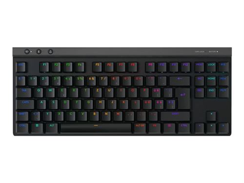 Logitech G515 Clavier LIGHTSPEED TKL backlit sans fil 2.4 GHz Bluetooth USB QWERTZ Suisse commutateur : GL Tactile