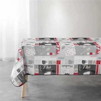 Nappe Antitache Rectangulaire X Cm Caf Th Gris Nappe De Table Achat Prix