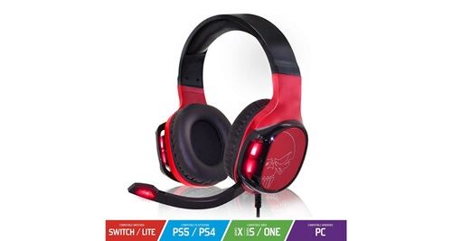 Casque gamer elite-h60 red light compatible ps4 / ps5 – xbox series x | s et one / switch / pc