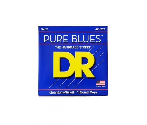 DR PB5-40 - Pure Blues - Quantum Nickel, jeu guitare basse, 5 cordes Light 40-120