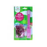 Jetons Loto Kit Bingo 3-en-1 Fuchsia - 100 Jetons Baton Magnétique Trousse Transparente Jetons Loto Magnetique Avec Boite