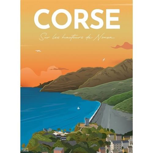 Nathan-Puzzle 500 Pieces-Affiche De La Corse/Louis L'Affiche-Adultes Et Enfants Des 10 Ans-Puzzle De Qualité Supérieure-12000985