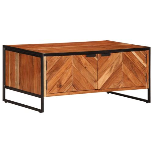 Table basse 90x55x40 cm bois massif d acacia