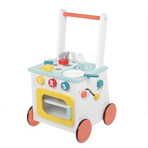 HANGZHOU TOYS - Chariot de marche 'cuisine' - en bois