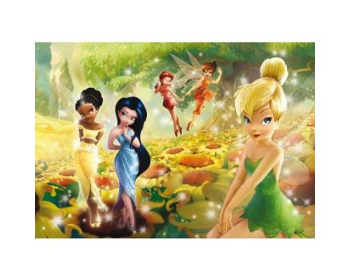 Clementoni - Puzzle 104 pièces maxi - Disney Fairies : Champ de tournesols