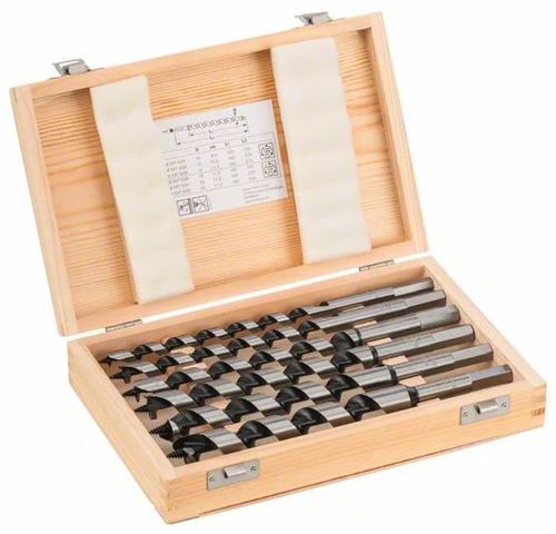 Assortiment de m&egrave;ches &agrave; simple spirale Bosch queue six pans 6 pi&egrave;ces