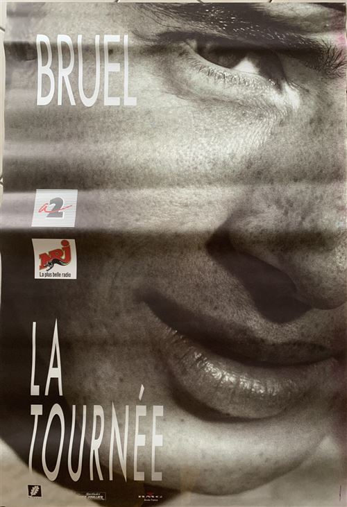 Patrick BRUEL - 1990 - La tournée - 80x120cm - Affiche