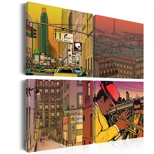 Tableau - Peut être Paris, peut être New york ... - 40x40 -