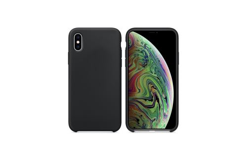 IBROZ Coque Silicone Soft Touch noire pour Iphone XS Max