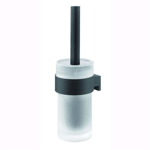 Spazzola Per Wc Con Supporto Bold Nero Opaco Tiger