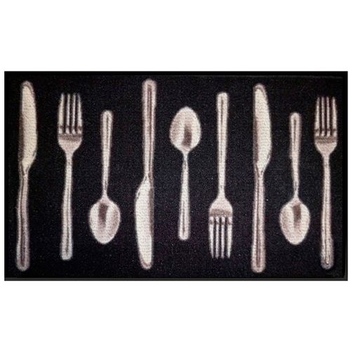 tapis deco rectangle 50 x 80 cm imprime lunch