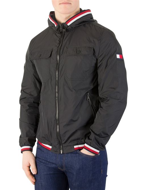 Tommy Hilfiger Homme Veste en nylon, Noir
