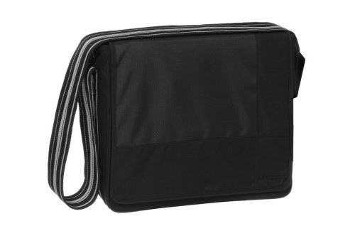 Lässig sac à langer - mallette messenger patchwork - noir