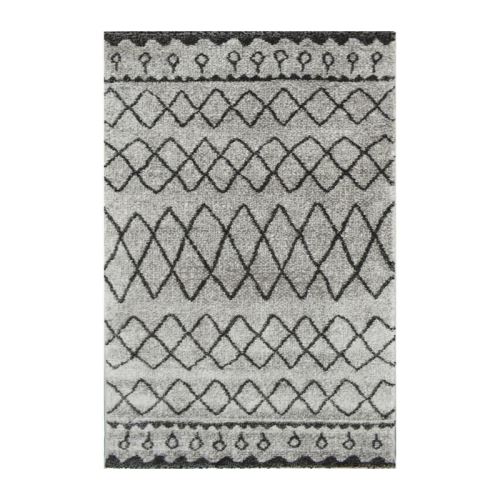 TOUAREG Tapis de couloir style berbere - 60 x 110 cm - 100% polypropylene - Gris