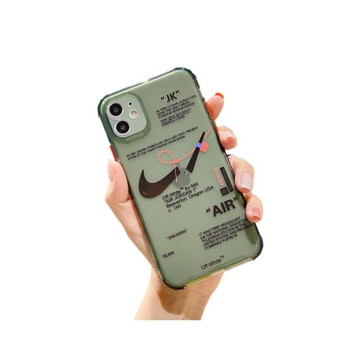 Coque en TPU pour iPhone 12 Pro Max créative Logo de Nike-vert foncé