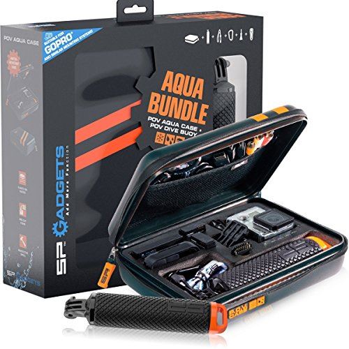 SP Gadgets Go Pro Bundle Aqua Case, Noir, Taille unique
