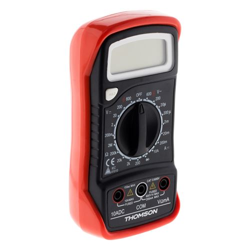 Thomson Protec - Multimètre Digital Antichoc 5 Fonctions Cat III 600V