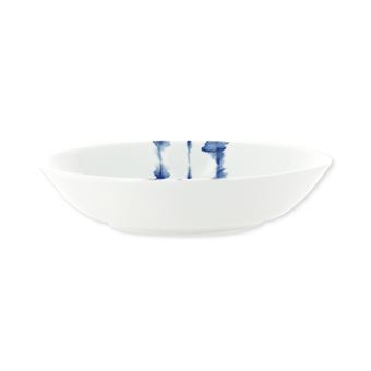 Bruno Evrard Assiette Creuse En Porcelaine Decor Bleu 21cm Lot