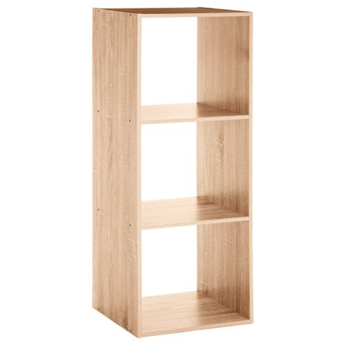 Etagère en bois 3 cases Mix coloris naturel