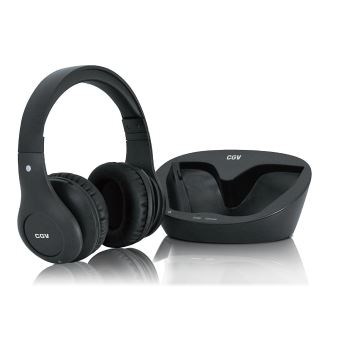 Casque Tv Sans Fil Cgv Hel Prelude Noir Casque Tv Achat Prix