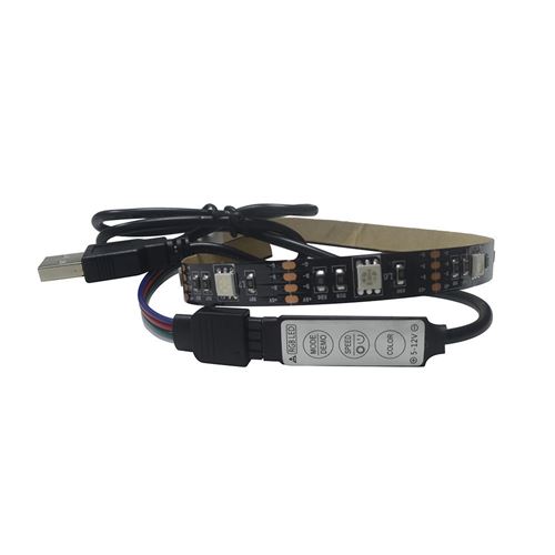 Bougie lumineuse 2M LED Brillant pour la décoration de fond de télévision-Multicolore