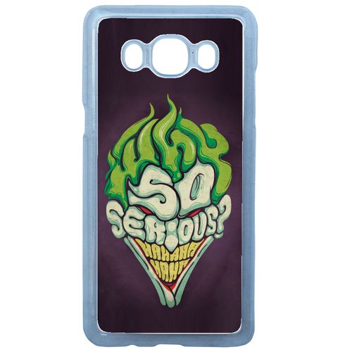 Coque So Serious Joker Violet Vert Compatible Galaxy J7 2016 Transparent