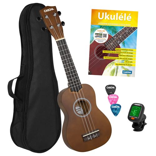 Cascha HH 3956 FR pack débutant ukulélé soprano (français)